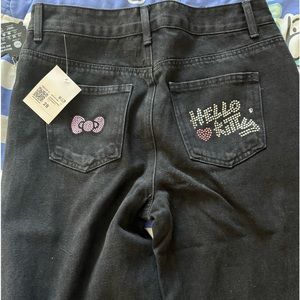 Forever 22 Black Hello Kitty Jeans